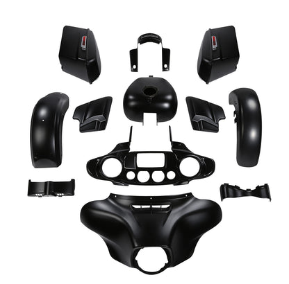 Fairings Body Work Kit for Harley Street Glide (2014–2024) Black Denim