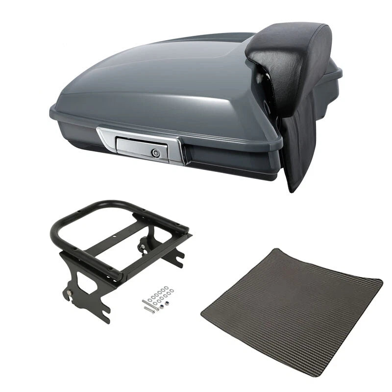 Trunk Pad Mounting Rack for Harley Touring (1997–2008) Gunship Gray