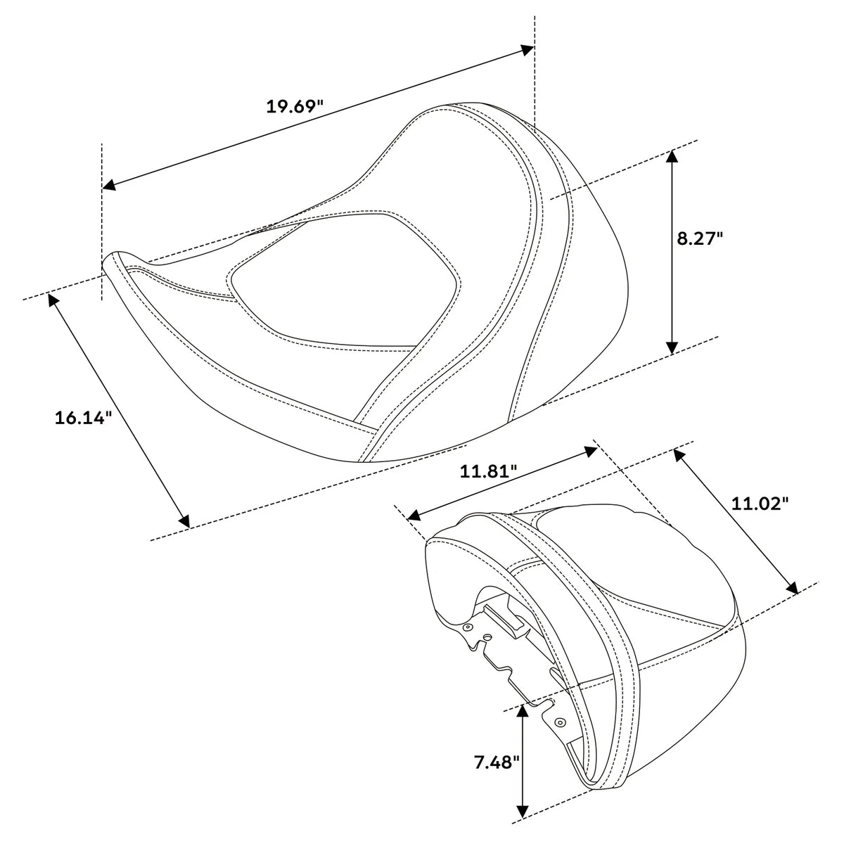 Seats for Harley CVO Street Road Glide (2023–2024)
