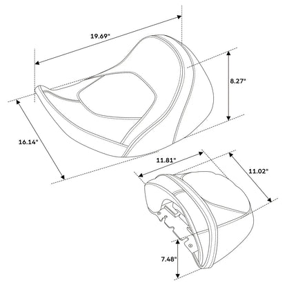 Seats for Harley CVO Street Road Glide (2023–2024)