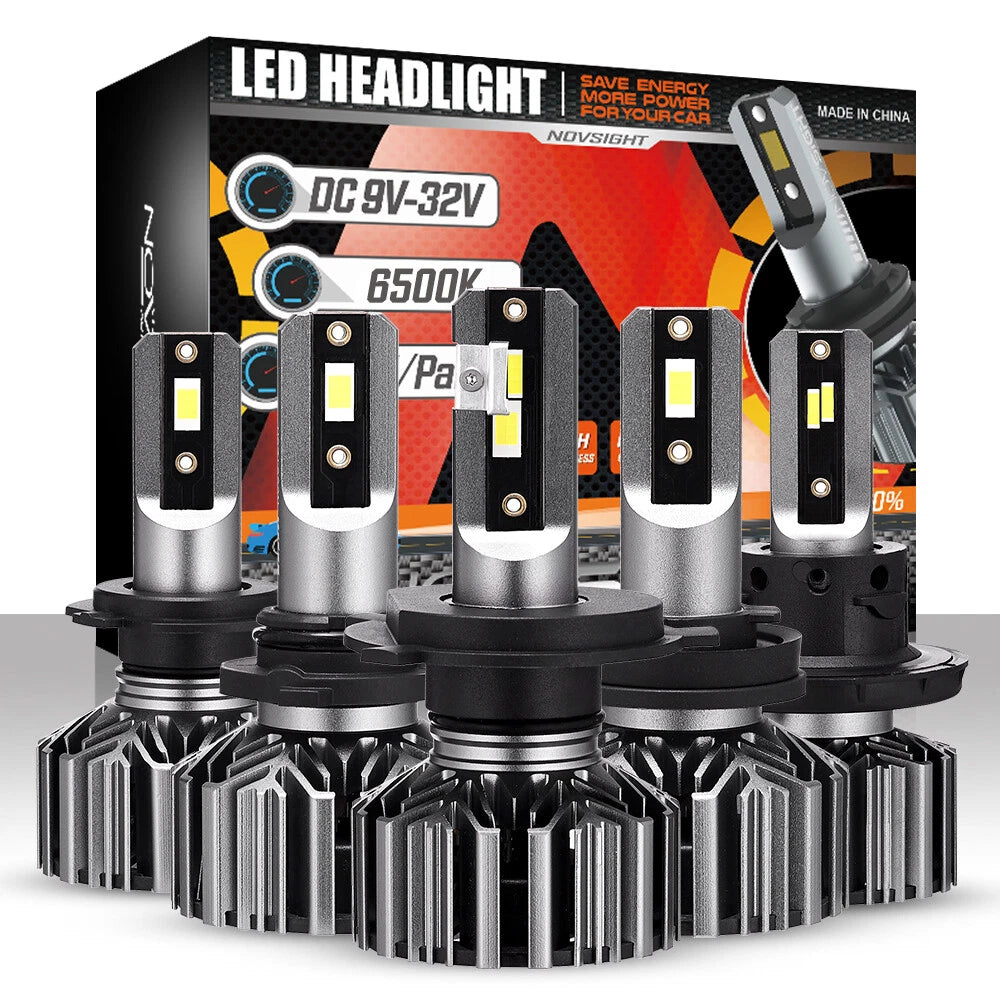 LED Headlight Bulbs Conversion Kit H4 H7 H11 H13 9004 9005 9006