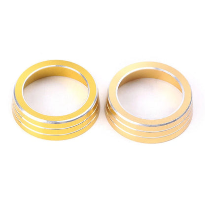 AC Air-condition Control Switch Cover Ring Gold fit Honda Civic 2016 2017 Car