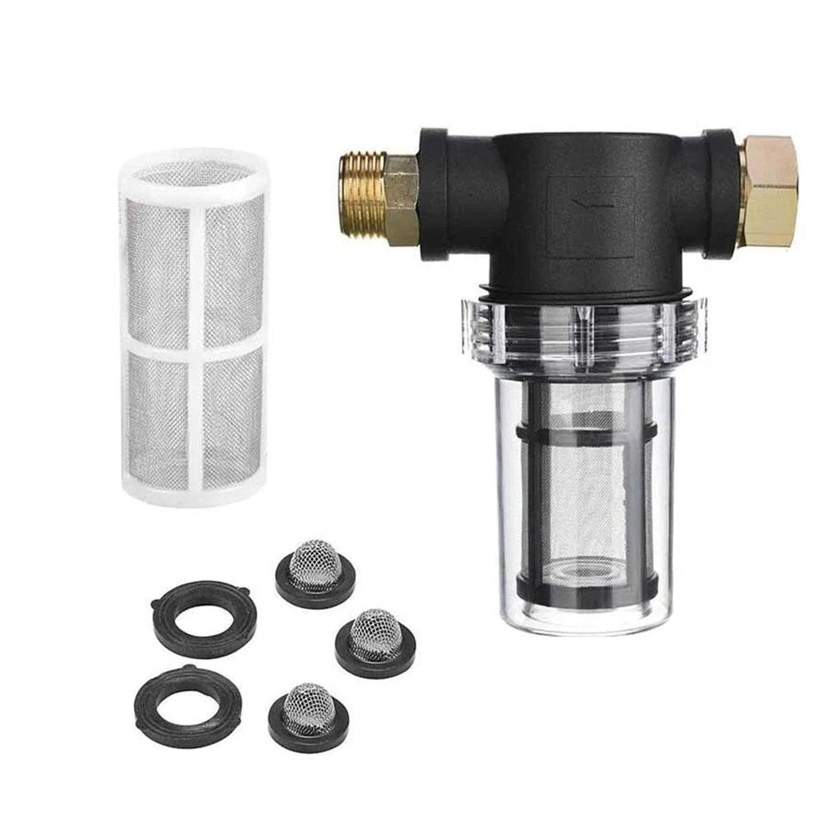 Pressure Washer Pump Protector Mesh Screen Debris Filter (80 PSI Max)