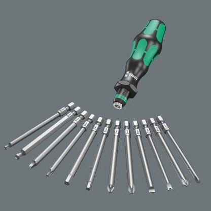 Set of 7 Multi-Bit Blades with Handle for Wera Tools