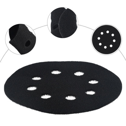 5 Inch 8 Hole Flocking Material Pad for Sanding Discs Protection
