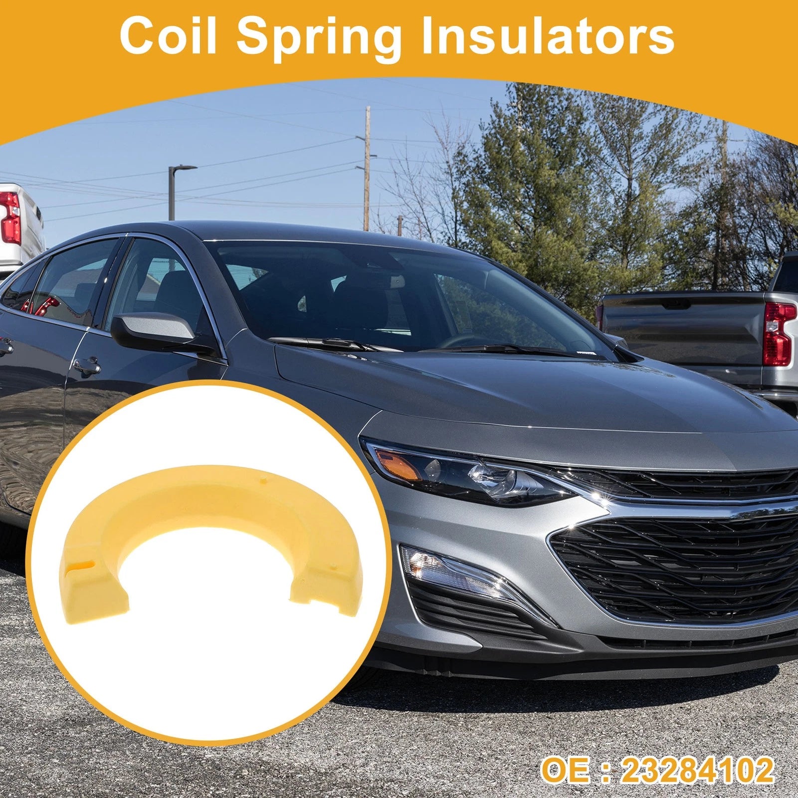 Front Lower Coil Spring Insulators for Chevrolet Malibu (2016–2025)