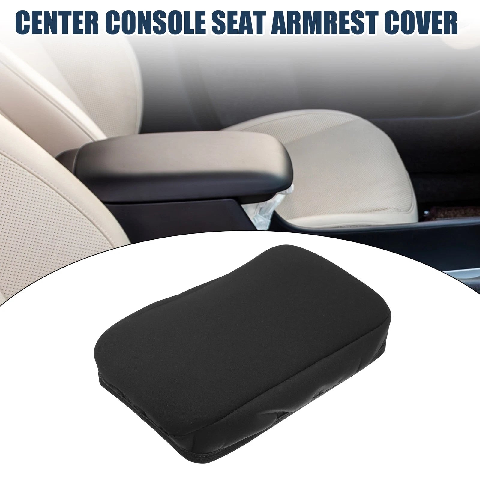 Armrest Protector Cover Pad Neoprene Black for Hyundai Kona (2018–2023)