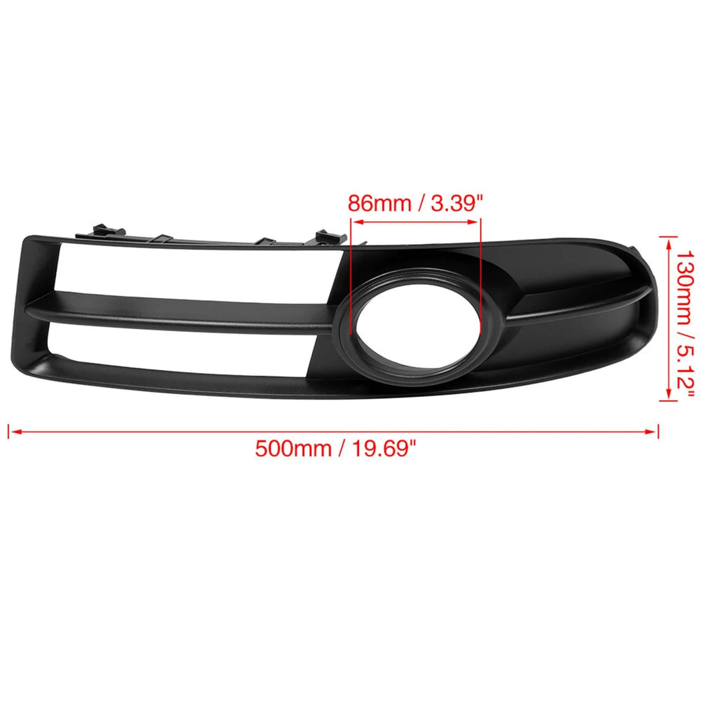 Front Left Fog Light Grille Cover Trim Replacement for Audi A4 B7 (2005–2009)
