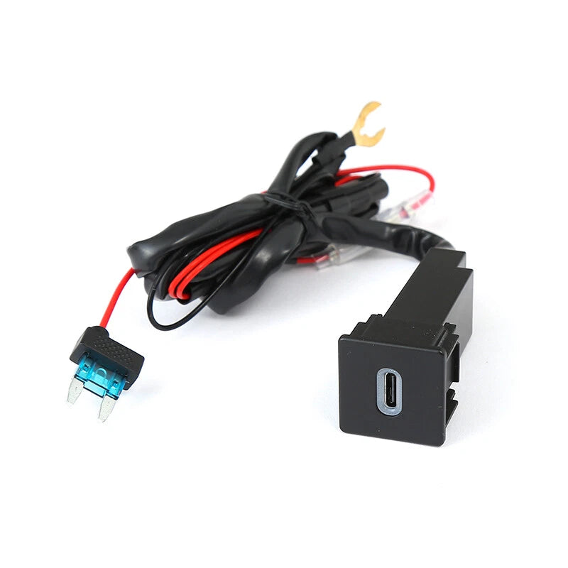 USB-C PD + USB-A QC3.0 Fast Charger Kit for Isuzu D-Max Mazda BT50 (2020–2024)