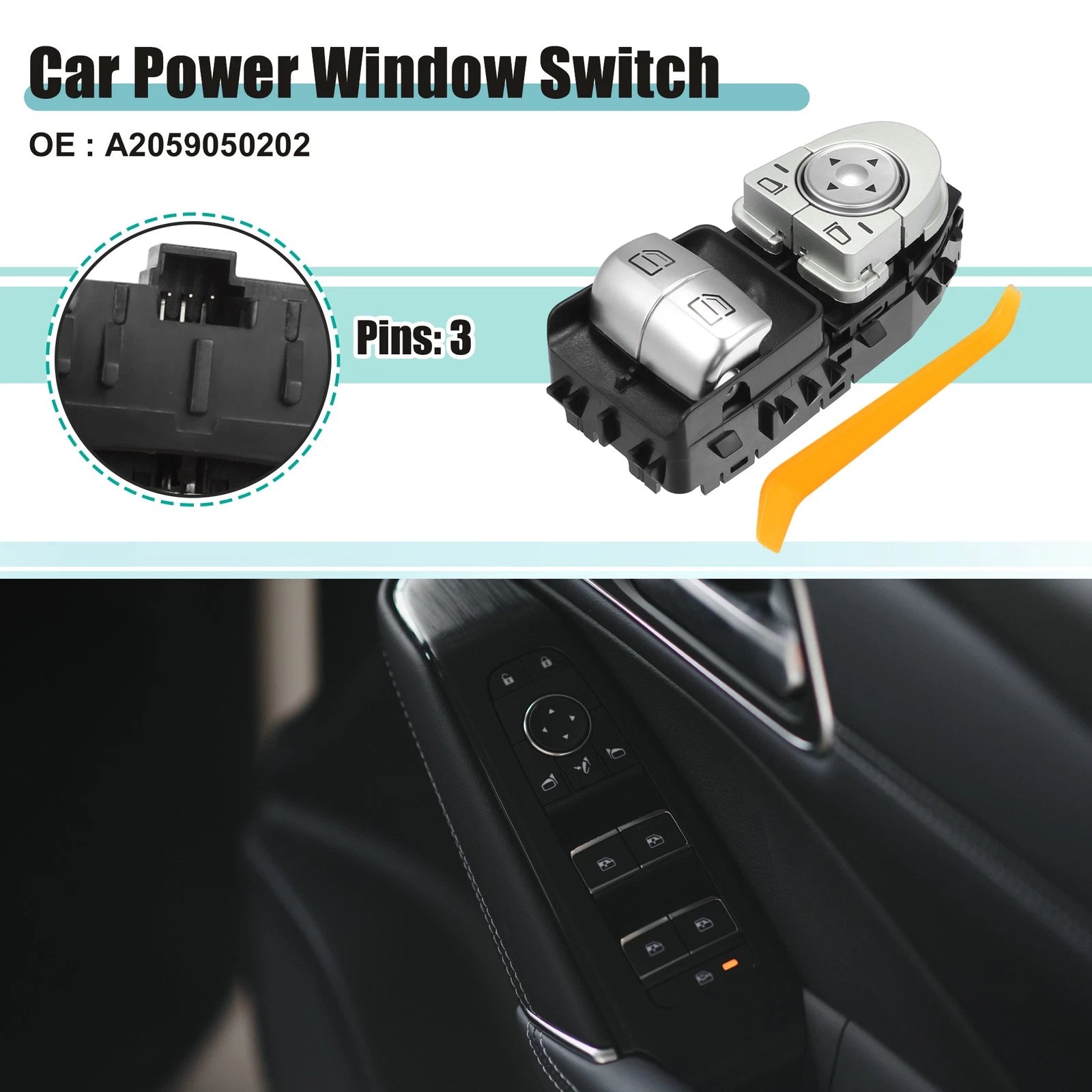 Power Window Switch Set for Mercedes-Benz C-Class (2015–2021)