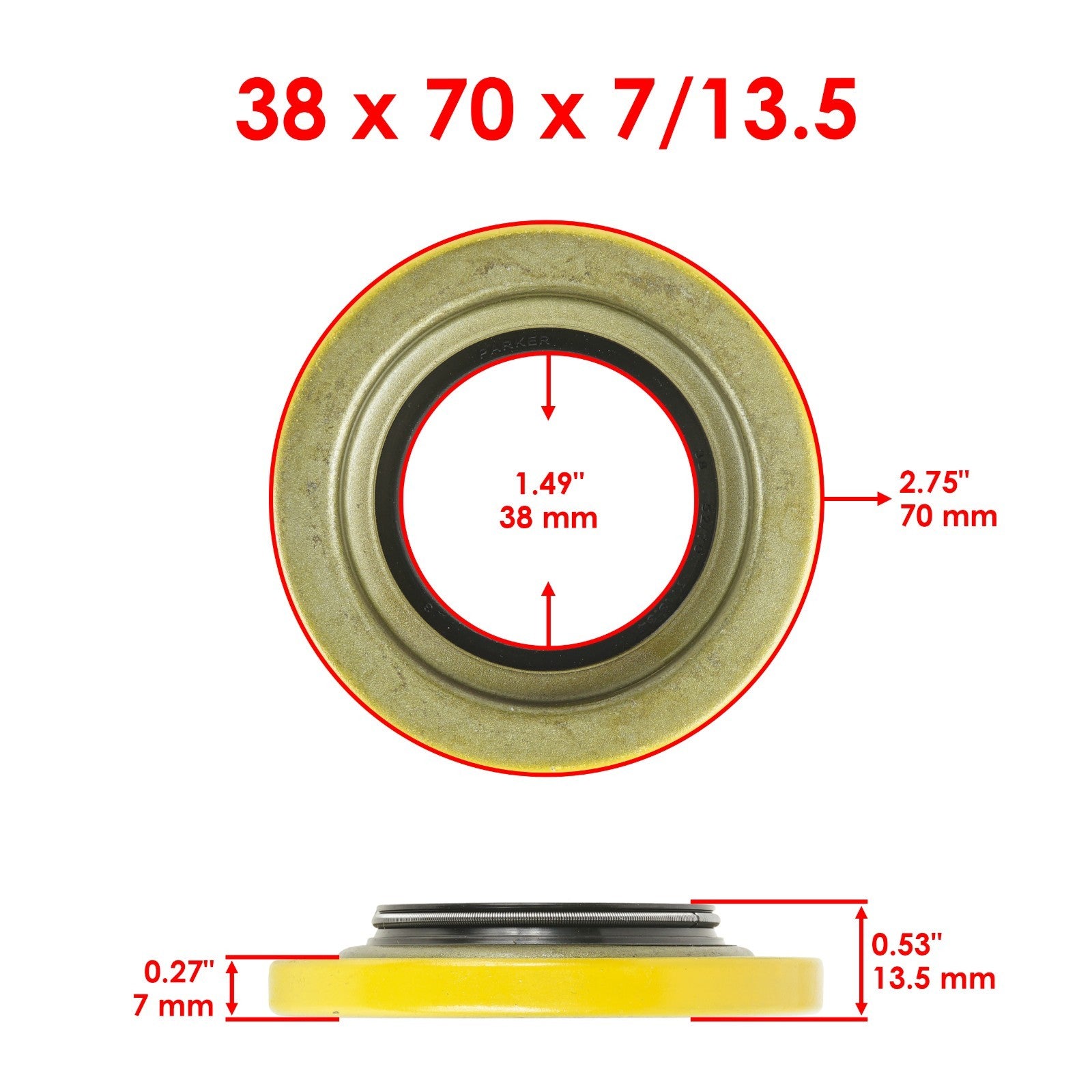 Front Rear Differential Oil Seal for Can Am Outlander MAX 1000 2013-2015