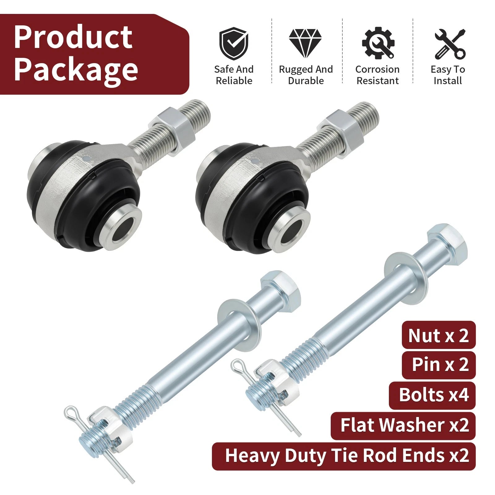 Tie Rod Ends Kit for Can-Am Maverick X3 R Max 4x4 Turbo (2017–2024) #709401703