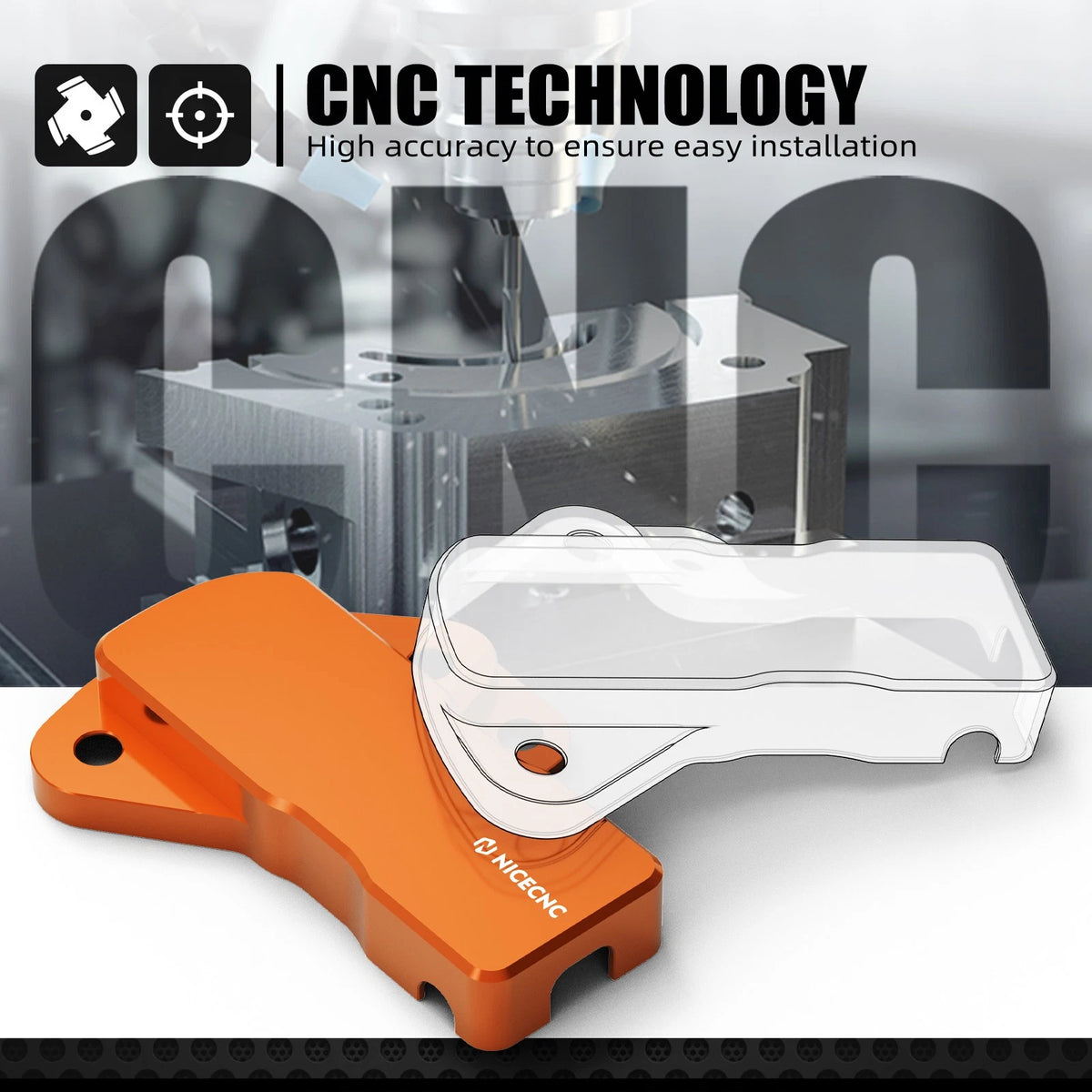 CNC TPS Sensor Guard Cover for KTM 250 300 EXC XCW XC-W TPI (2018–2023)