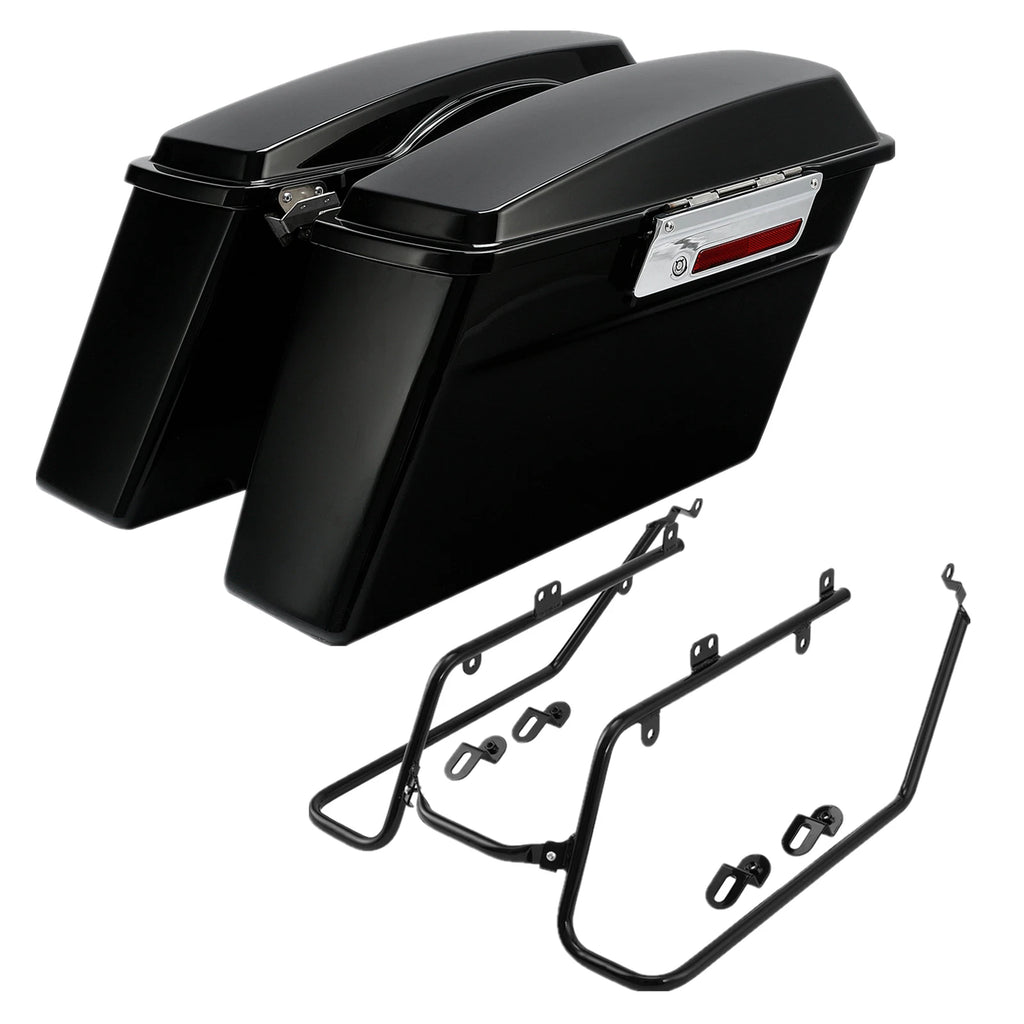 Hard Saddlebags & Conversion Bracket for Harley Low Rider Street Bob (2008–2017)