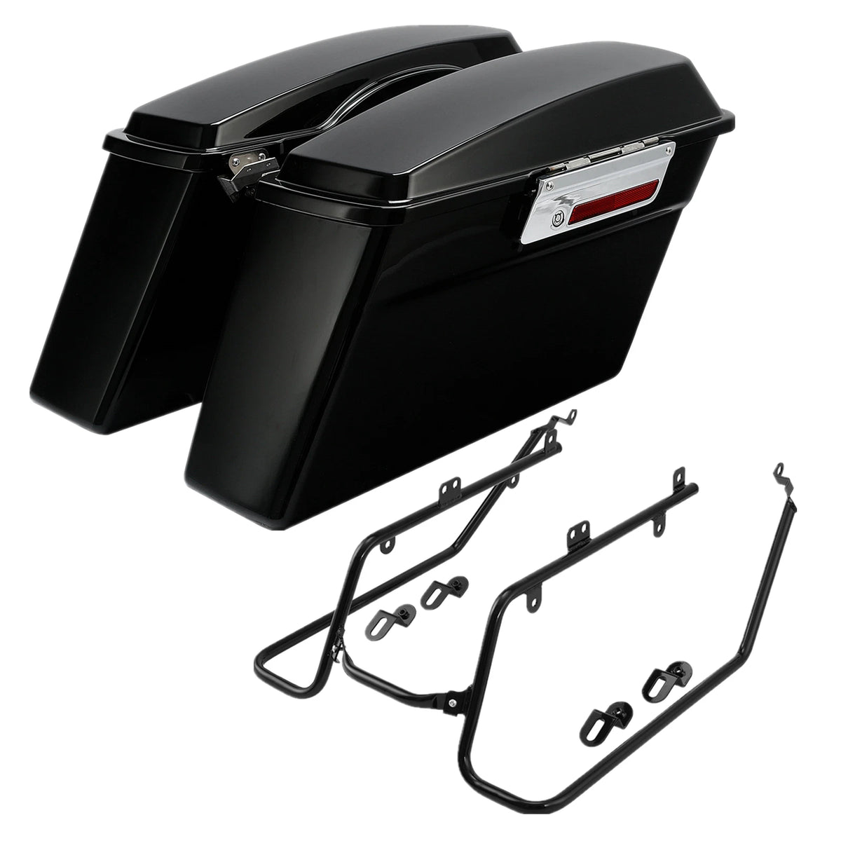 Hard Saddlebags & Conversion Bracket for Harley Low Rider Street Bob (2008–2017)