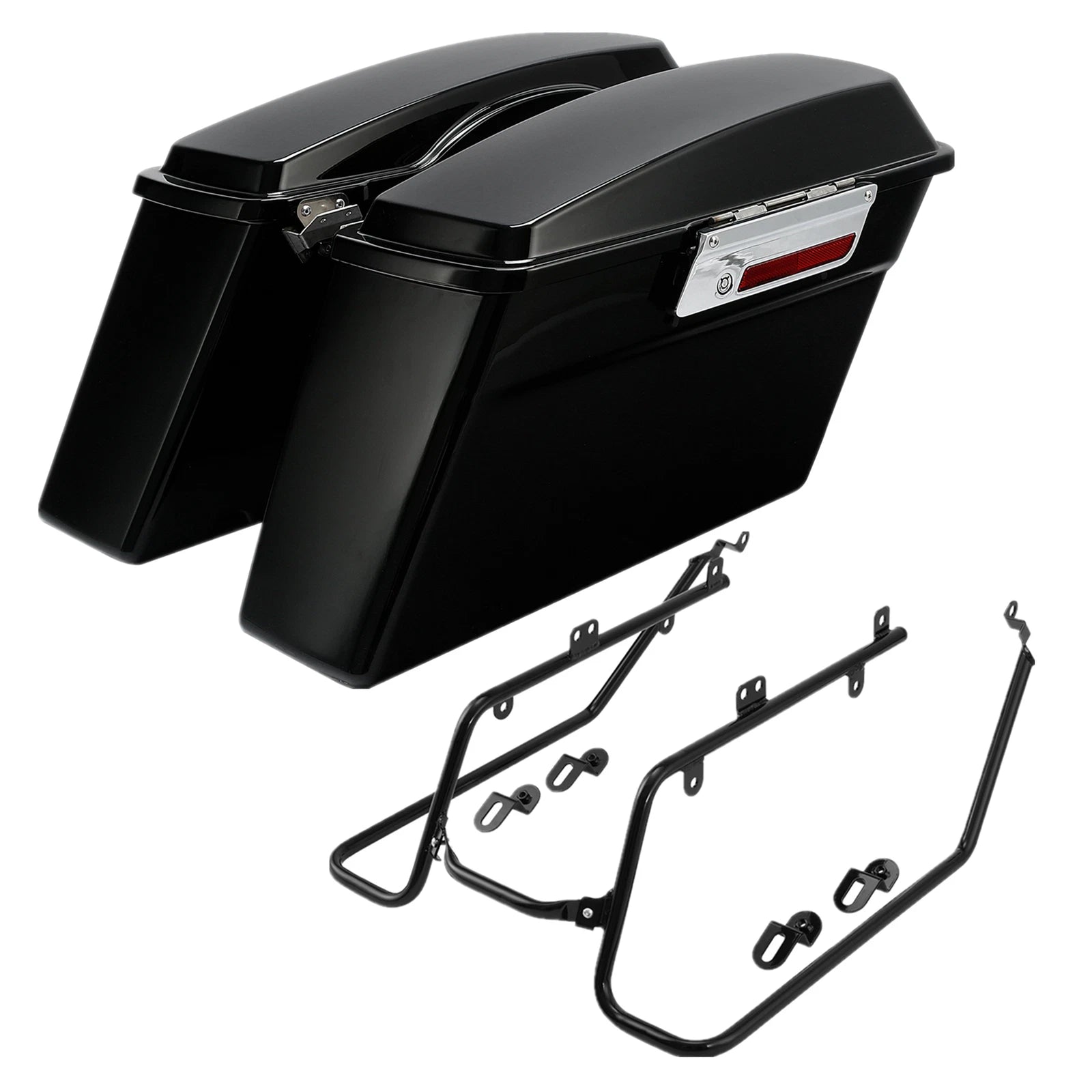 Hard Saddlebags & Conversion Bracket for Harley Low Rider Street Bob (2008–2017)