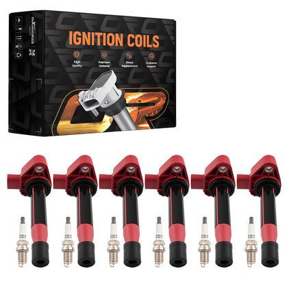 6X Ignition Coils & Spark Plugs for Honda Accord V6 3.0L (2000–2002) 30520P8EA01