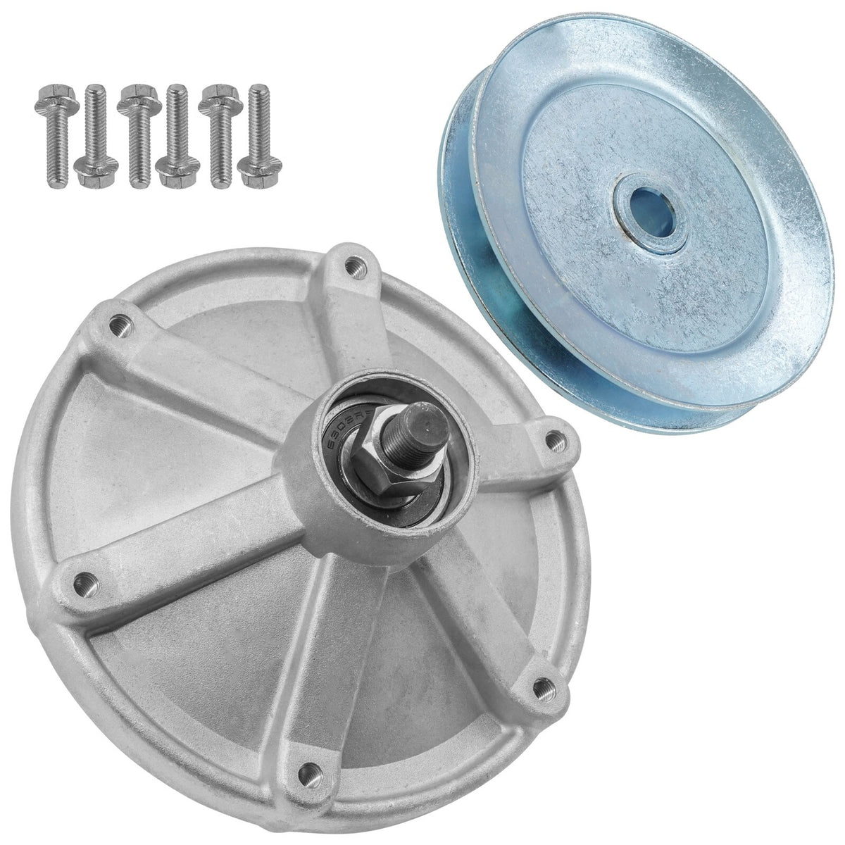 Deck Spindle and Pulley Replacement for Exmark QST20BE422 Quest (2017–2019)