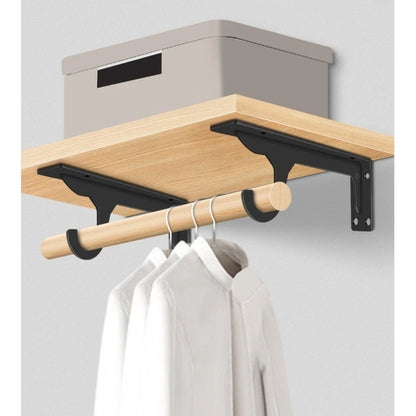 Wall Shelf Bracket with Hook for 12 16 18 Inch Shelves (No Part Numbers)