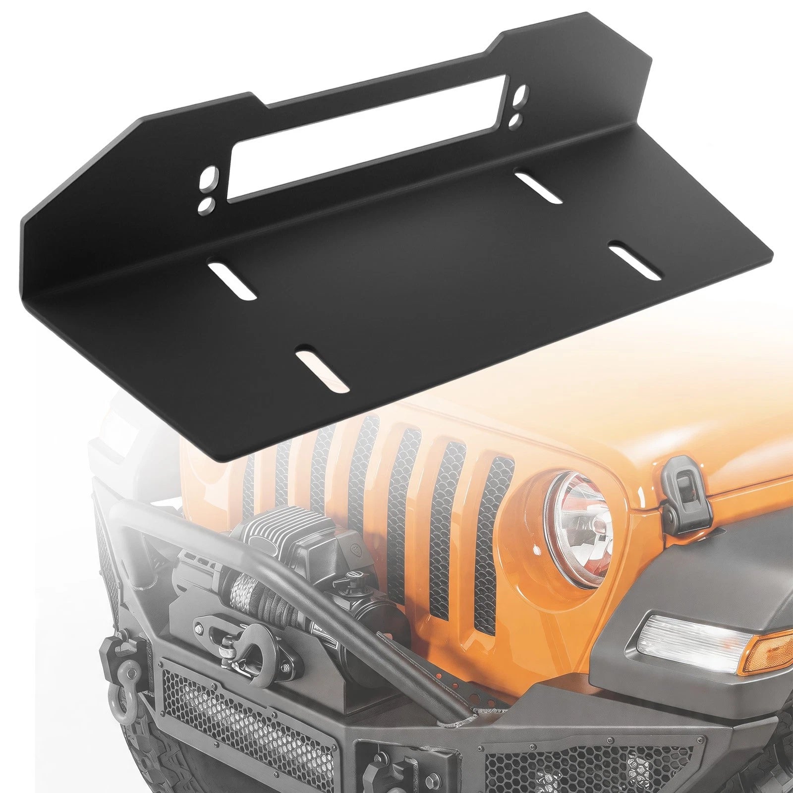 Winch Mounting Plate Bracket for Go Rhino Rockline (332000T)