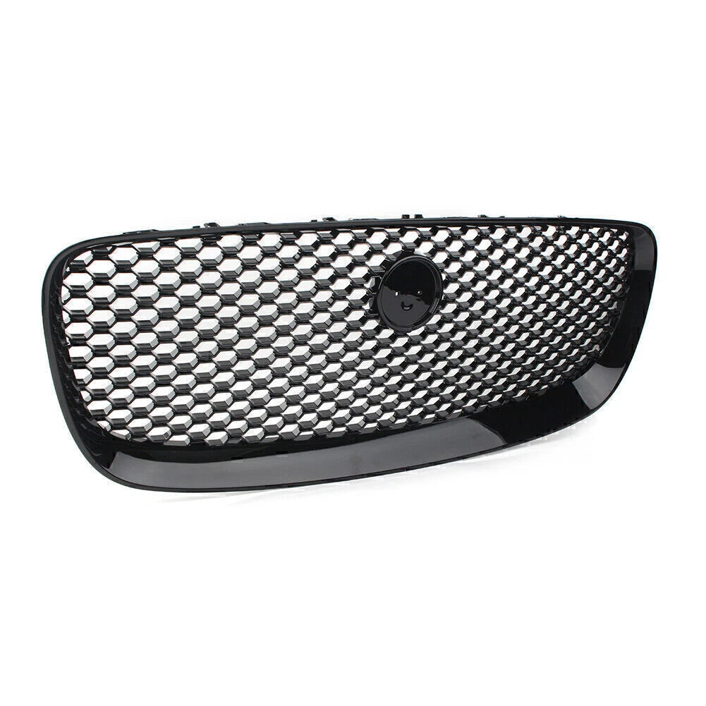 Gloss Black Front Upper Mesh Grille for Jaguar F-PACE (2016–2019)