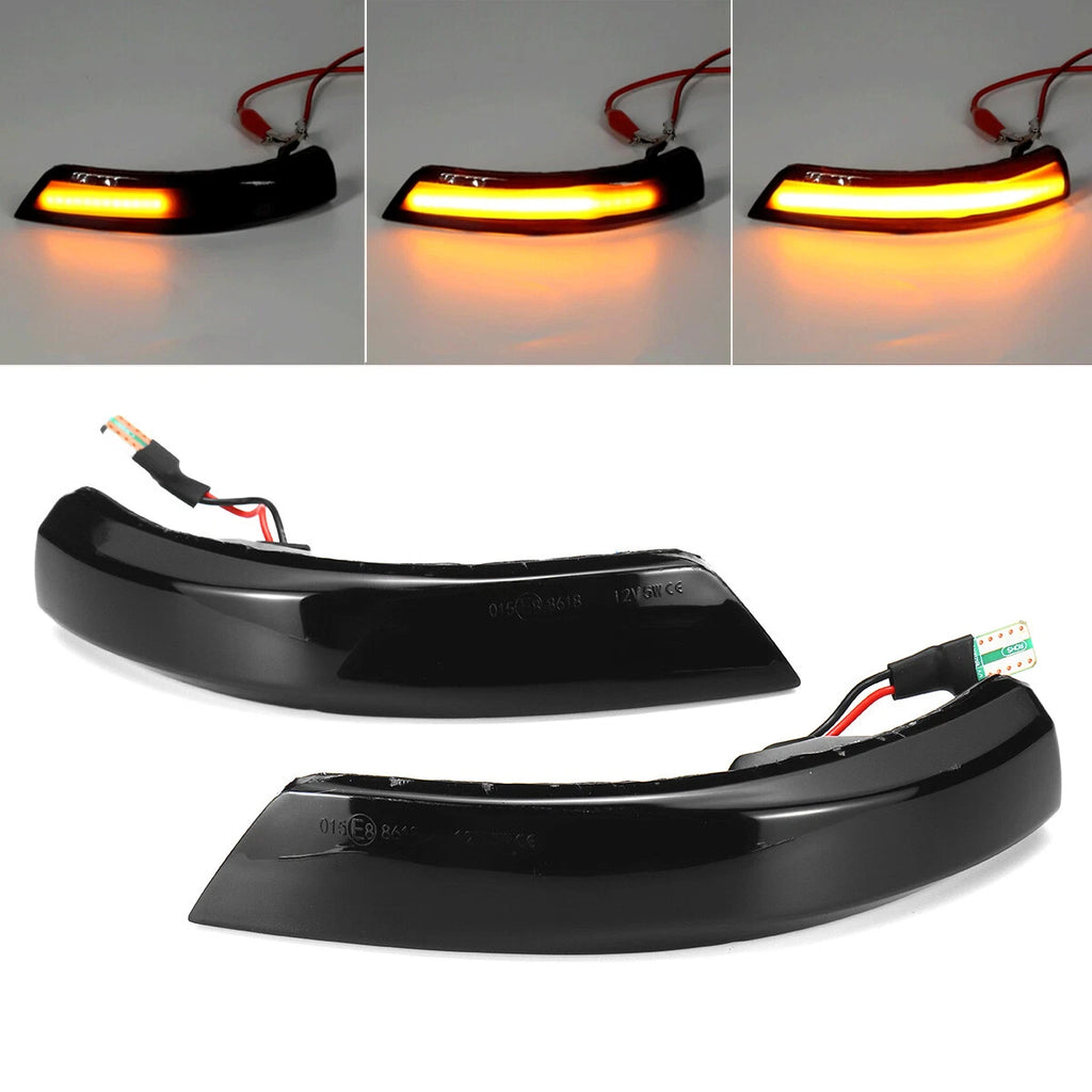 2X Dynamic LED Side Mirror Turn Signal Light for Ford Focus (2005–2018)