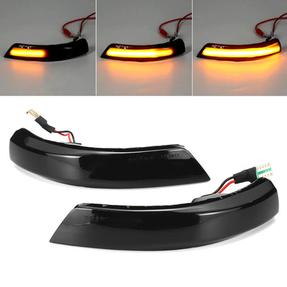 2X Dynamic LED Side Mirror Turn Signal Light for Ford Focus (2005–2018)