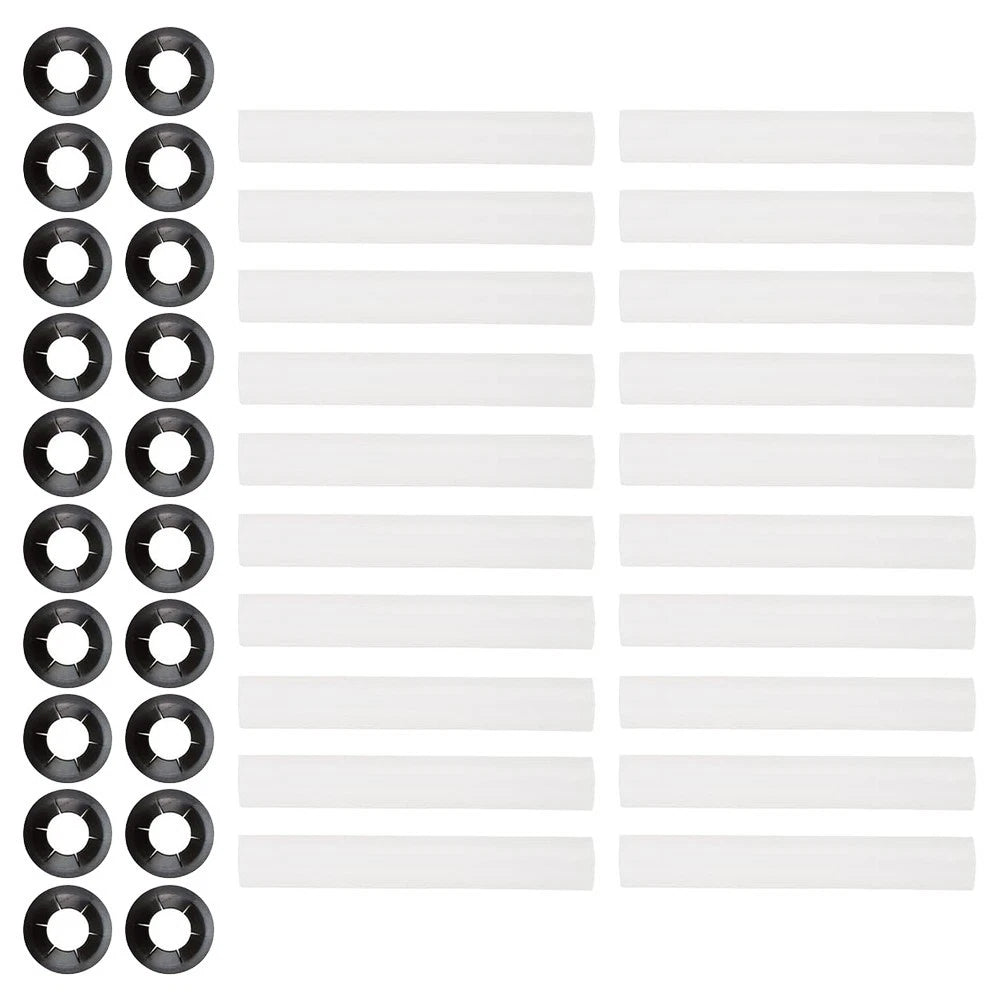 Set of 20 Garage Door Hinge Rollers for Rattling Reduction