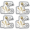 4X Carburetor Rebuild Kit Gasket for Kawasaki ZX600 Ninja ZX6R (2000–2002)