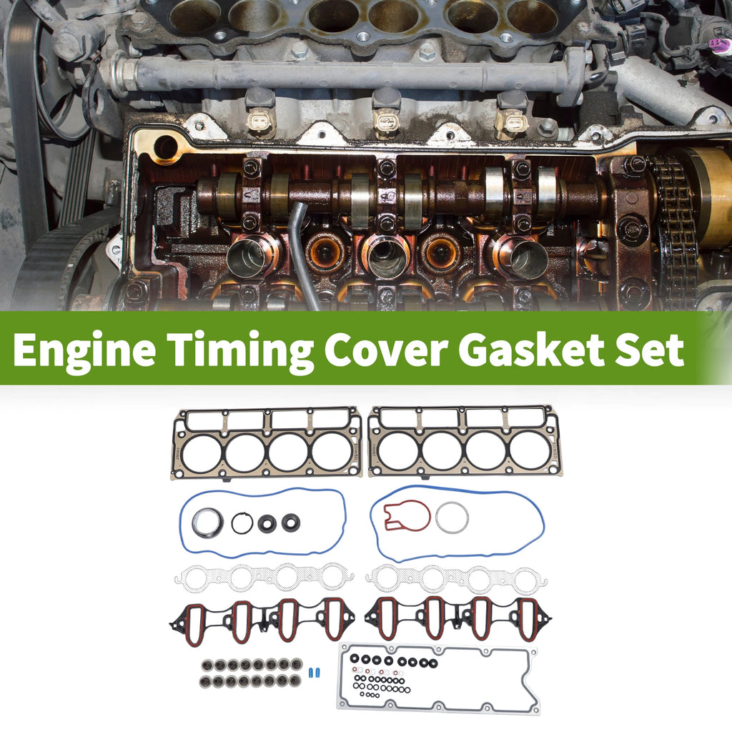 Engine Timing Cover Gasket Set for Cadillac Escalade 5.3L (2004–2005)