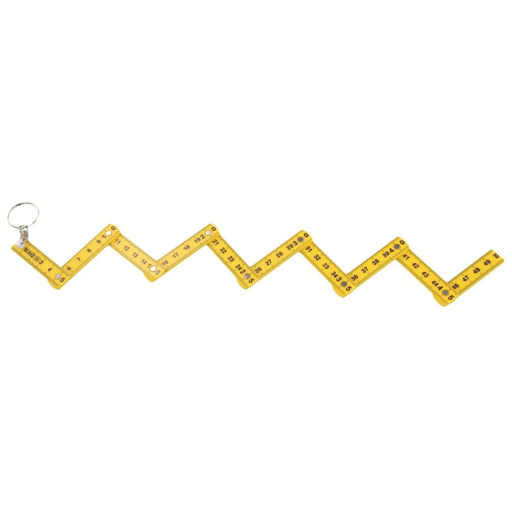 Folding Ruler Keychain 50cm Portable Measuring Tool for Professionals