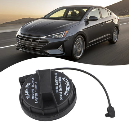 Fuel Cap for Hyundai Elantra, I30, IX35, IX25 (Black Plastic)