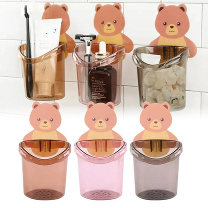 Bathroom Wall Mounted Cup for Toothbrushes and Small Items