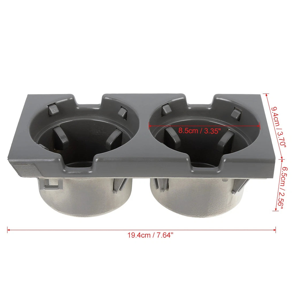 Car Center Console Cup Holder Gray Replacement for BMW E46 (1999–2005)