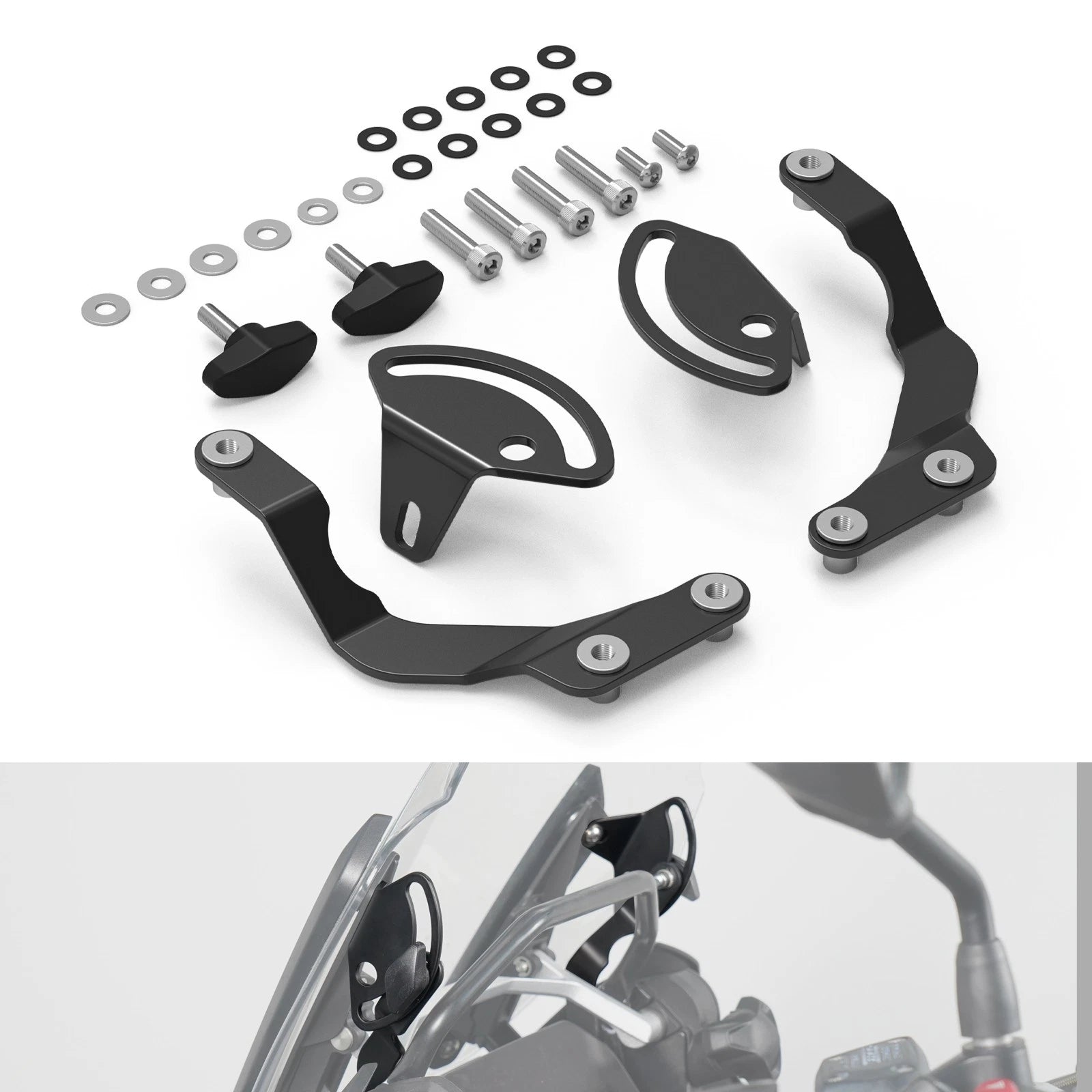 Windshield Screen Reinforcement Bracket for BMW R1250GS/Adventure (2013–2020)