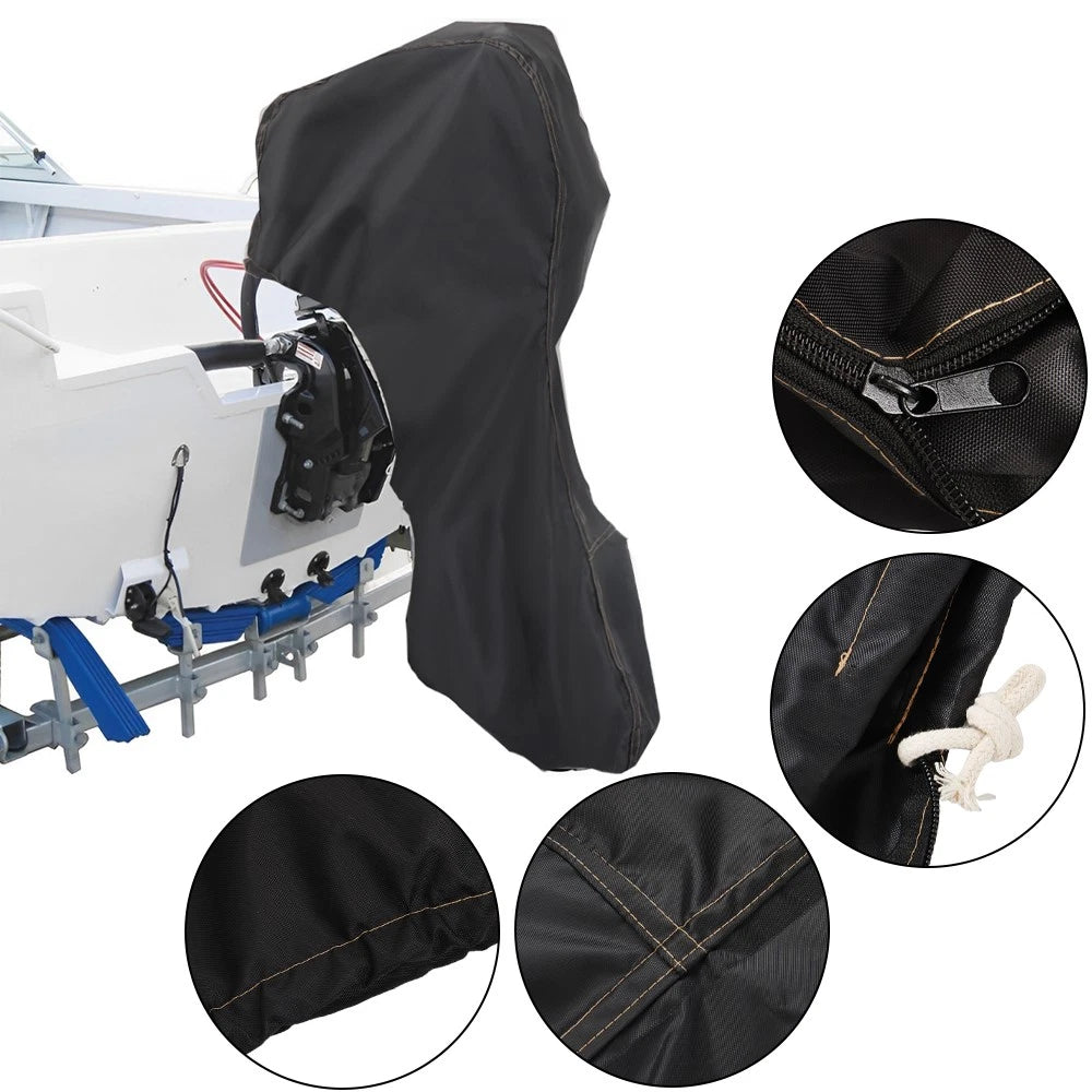 600D Waterproof Boat Motor Covers for Outboard Engines (30-60HP)