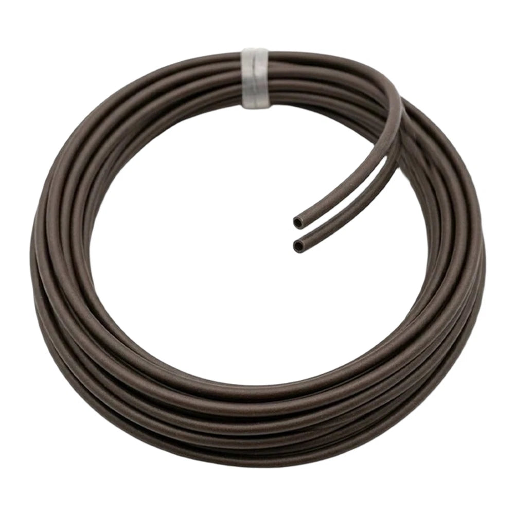 Carp Angling Line Sleeve for Fishing (2M Length, PVC, Coffee Color)