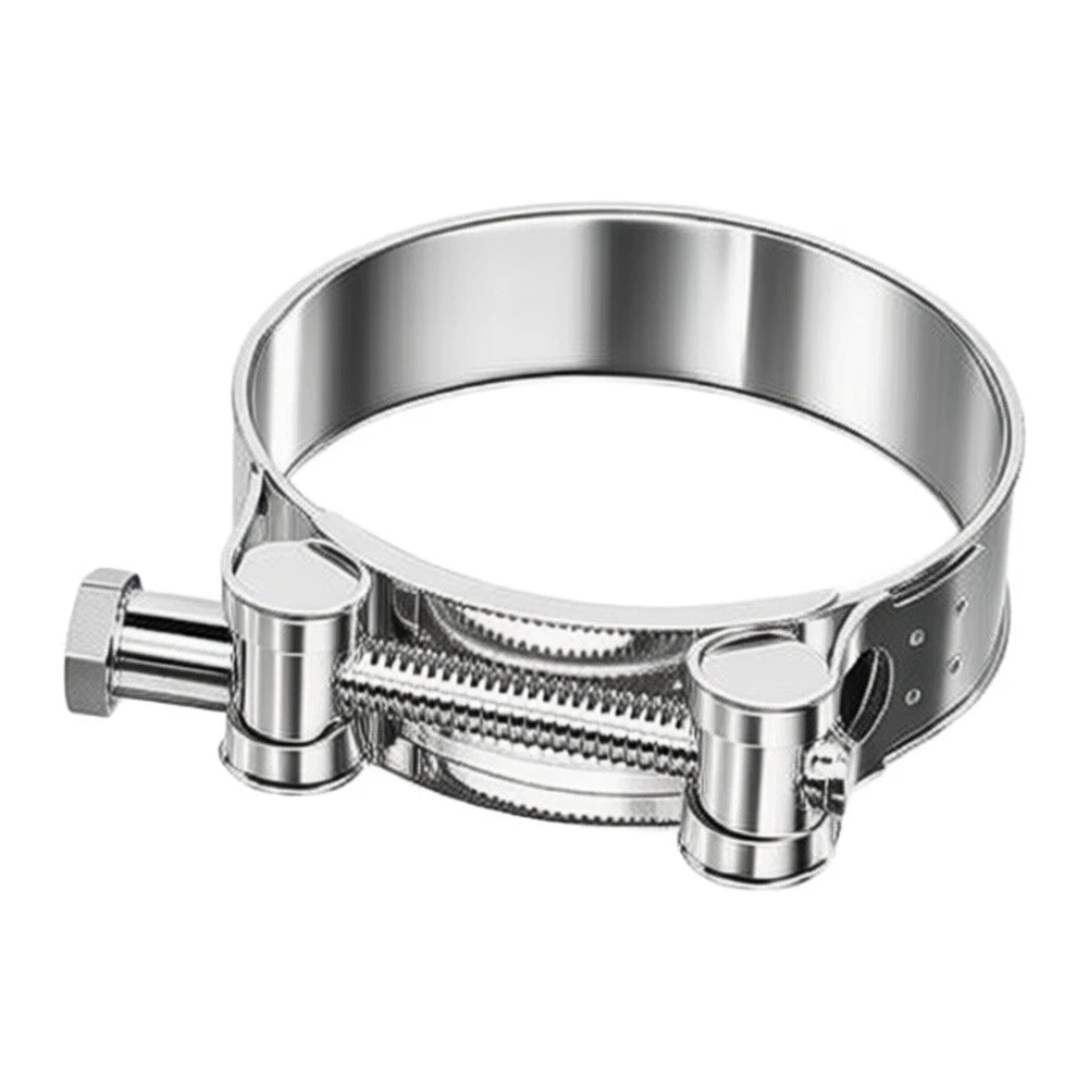 6pcs Adjustable 304 Stainless Steel Hose Clamps for Exhaust Pipes (60-63mm)