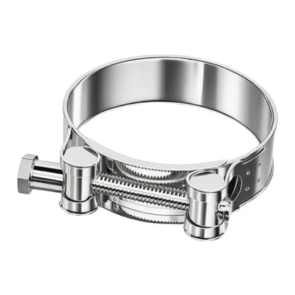 6pcs Adjustable 304 Stainless Steel Hose Clamps for Exhaust Pipes (60-63mm)