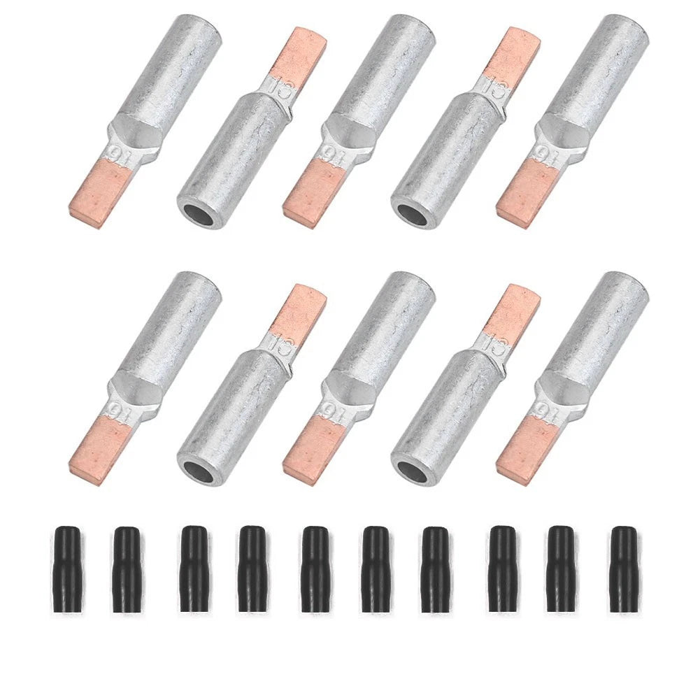 10PCS Copper Aluminum DTLC16 Wire Crimp Terminals with Covers