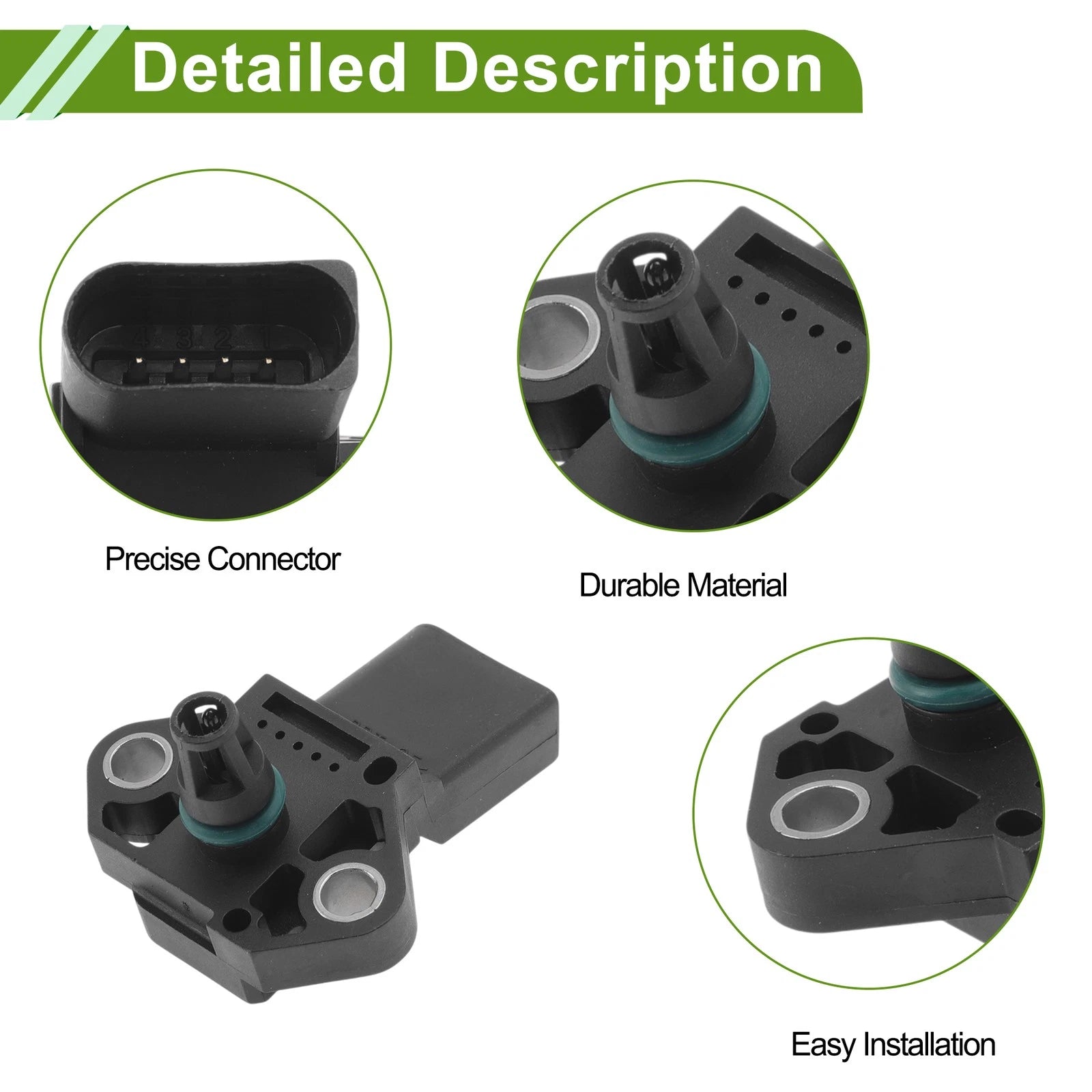 Manifold Absolute Pressure Sensor MAP Replacement for Audi A3 1.4 TFSI (2007–2012)
