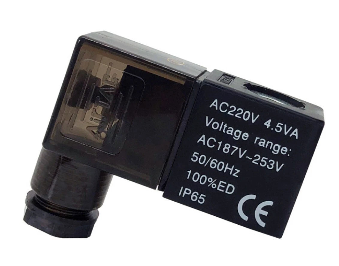 Pneumatic Solenoid Valve Coil for 220VAC Systems (9mm Diameter)