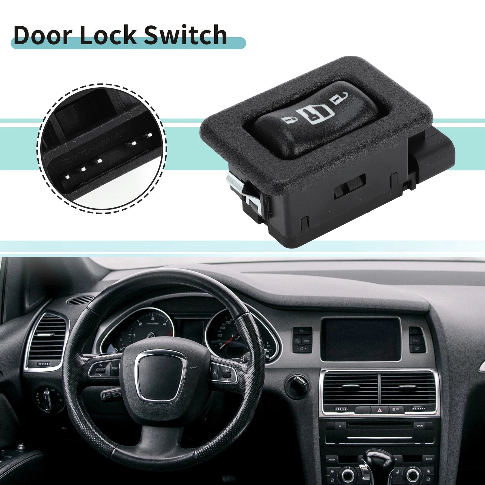 Door Lock Switch Replacement for Chevrolet Silverado 1500 GMC Sierra 2003-2006