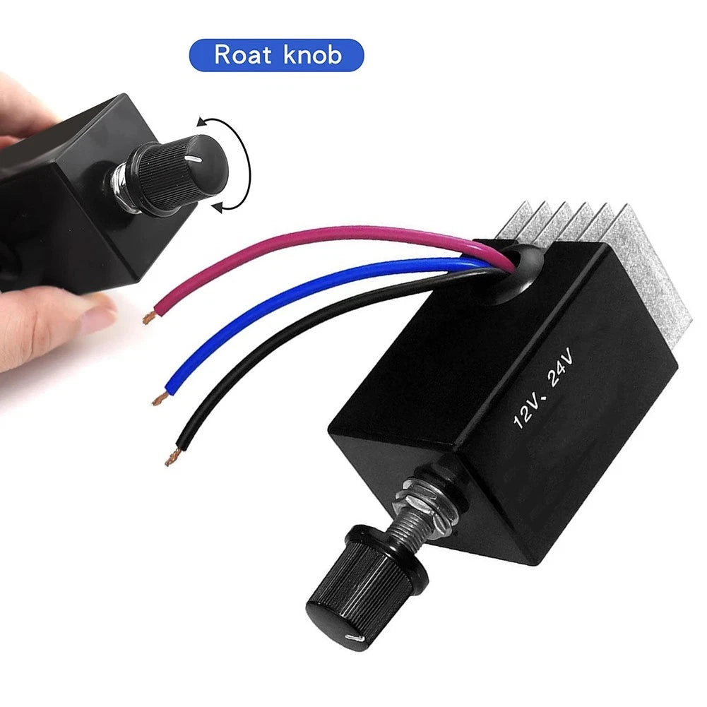 DC Motor Controller with Metal Heatsink for Compact Size Applications