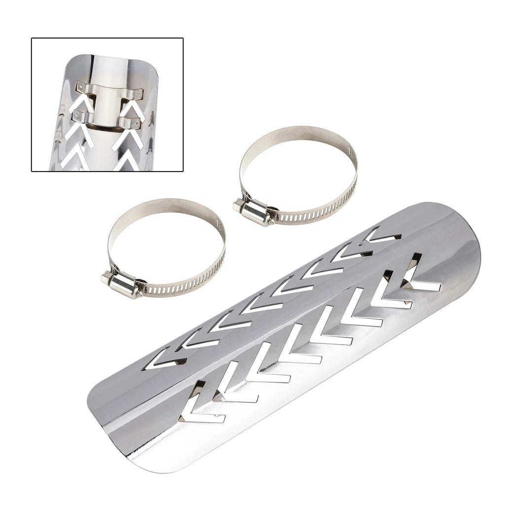 Steel Exhaust Muffler Pipe Heat Deflector Cover for Motorcycle Scooter