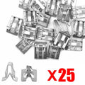 25Pcs Metal Fastener Clips for Car Retainer Moulding