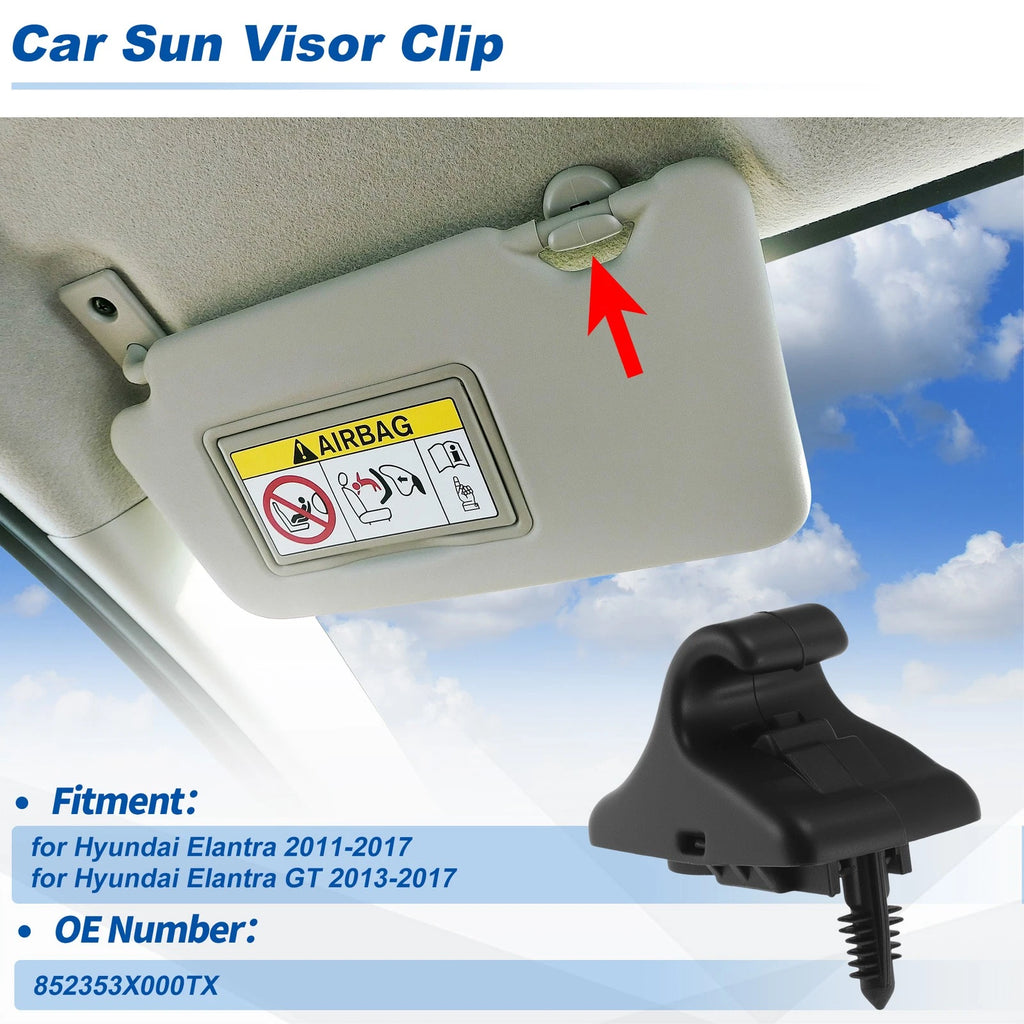 Sun Visor Clip Replacement for Hyundai Elantra 2011–2017