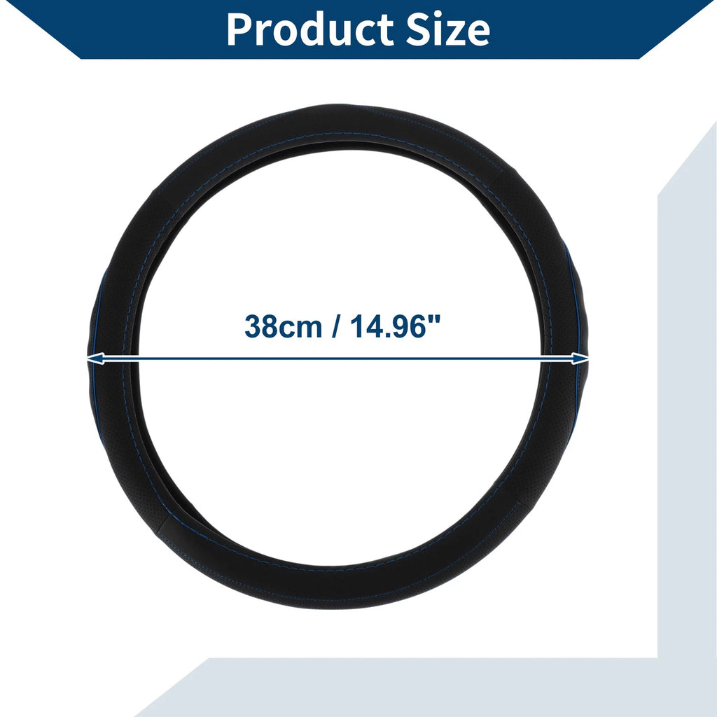 Rubber Steering Wheel Cover for Universal Fit (14.96")