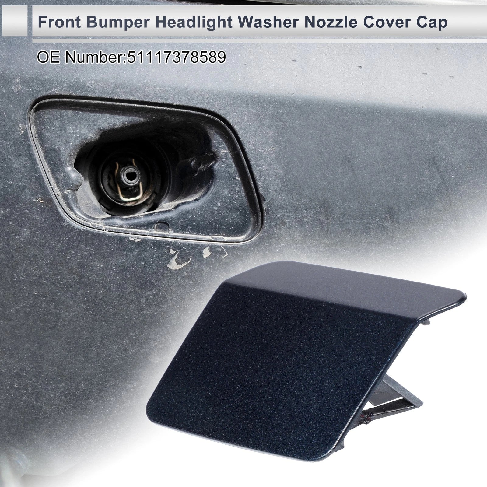 Headlight Washer Nozzle Cover Cap Front Left for BMW X5 F15 (2014–2018)