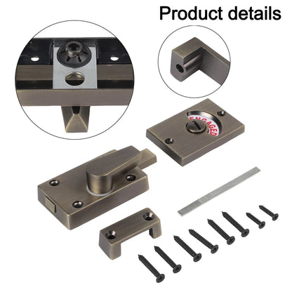 Toilet Door Lock Indicator Bolt for Bathroom Privacy
